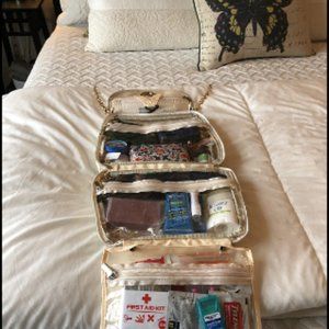 Cream Cosmetic Travel Bag Purse Sophisticated and Strongly Stylish Organization